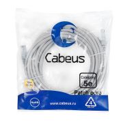 Патч-корд U/UTP кат.5E PC-UTP-RJ45-Cat.5e-10m 2xRJ45/8p8c неэкранир. PVC 10м сер. Cabeus 7699c