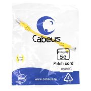 Патч-корд U/UTP кат.5E PC-UTP-RJ45-Cat.5e-0.15m-YL 2xRJ45/8p8c неэкранир. PVC 0.15м желт. Cabeus 8985c