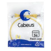 Патч-корд U/UTP кат.5E PC-UTP-RJ45-Cat.5e-0.5m-YL-LSZH 2xRJ45/8p8c неэкранир. LSZH 0.5м желт. Cabeus 9496c