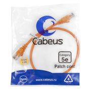 Патч-корд U/UTP кат.5E PC-UTP-RJ45-Cat.5e-0.5m-OR 2xRJ45/8p8c неэкранир. PVC 0.5м оранж. Cabeus 7670c