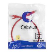 Патч-корд U/UTP кат.5E PC-UTP-RJ45-Cat.5e-0.5m-RD-LSZH 2xRJ45/8p8c неэкранир. LSZH 0.5м красн. Cabeus 9512c