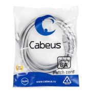 Патч-корд S/FTP кат.6A PC-SSTP-RJ45-Cat.6a-5m-LSZH 2xRJ45/8p8c экранир. LSZH (10G) 5м сер. Cabeus 7905c