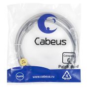 Патч-корд U/UTP кат.6 PC-UTP-RJ45-Cat.6-3m 2xRJ45/8p8c неэкранир. PVC 3м сер. Cabeus 7269c