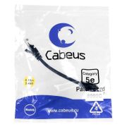 Патч-корд U/UTP кат.5E PC-UTP-RJ45-Cat.5e-0.15m-BK 2xRJ45/8p8c неэкранир. PVC 0.15м черн. Cabeus 8990c