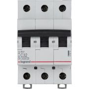Выключатель автоматический модульный 3п C 32А 4.5кА RX3 ИЭК Leg 419711